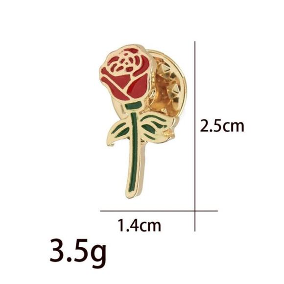 Rose Pin Brooch - Picture 1 of 2